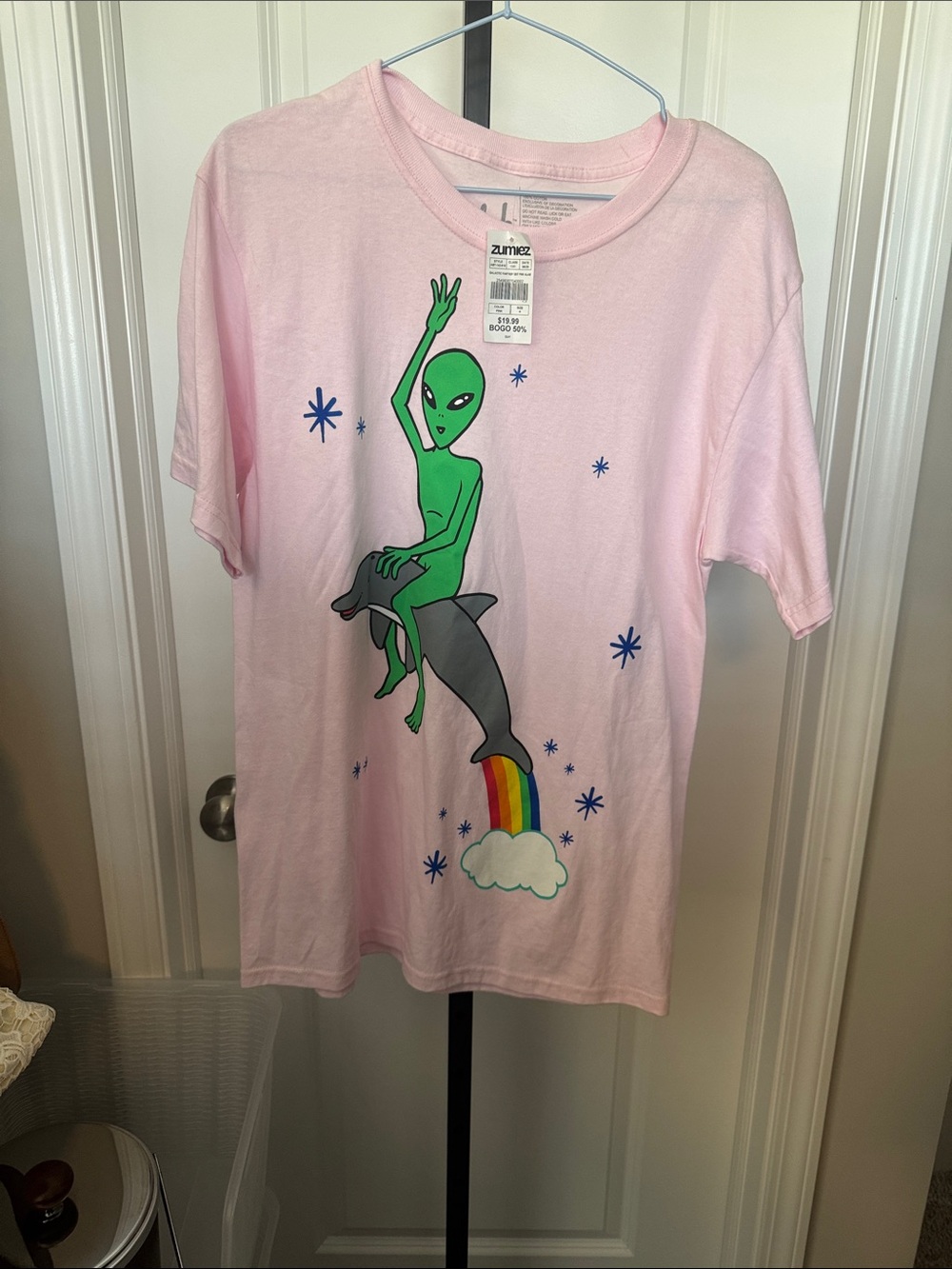 Ripndip Pink Alien Graphic Short Sleeve Tee